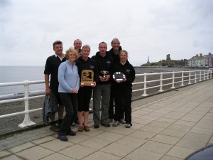 The crews and their trophies